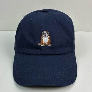 Chubbies English Bulldog Baseball Cap Strapback Navy Blue One Size Dad Hat